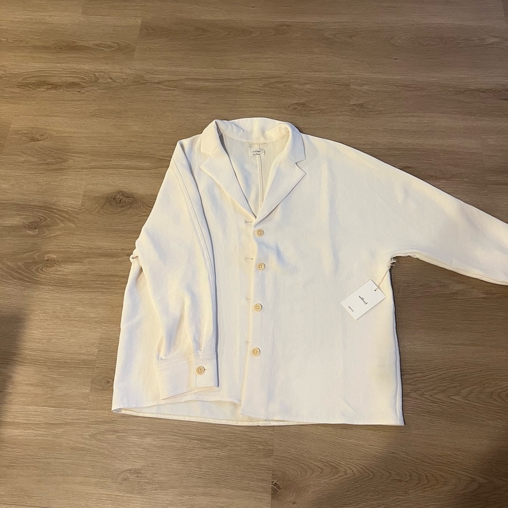 Cream Button-Up Shirt Wilfred